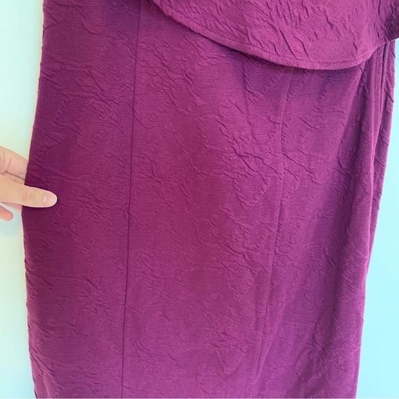 NWT Lilly Pulitzer Bordeaux One Shoulder Ruffle Sleeve Mini Dress Size 4 - Picture 3 of 10